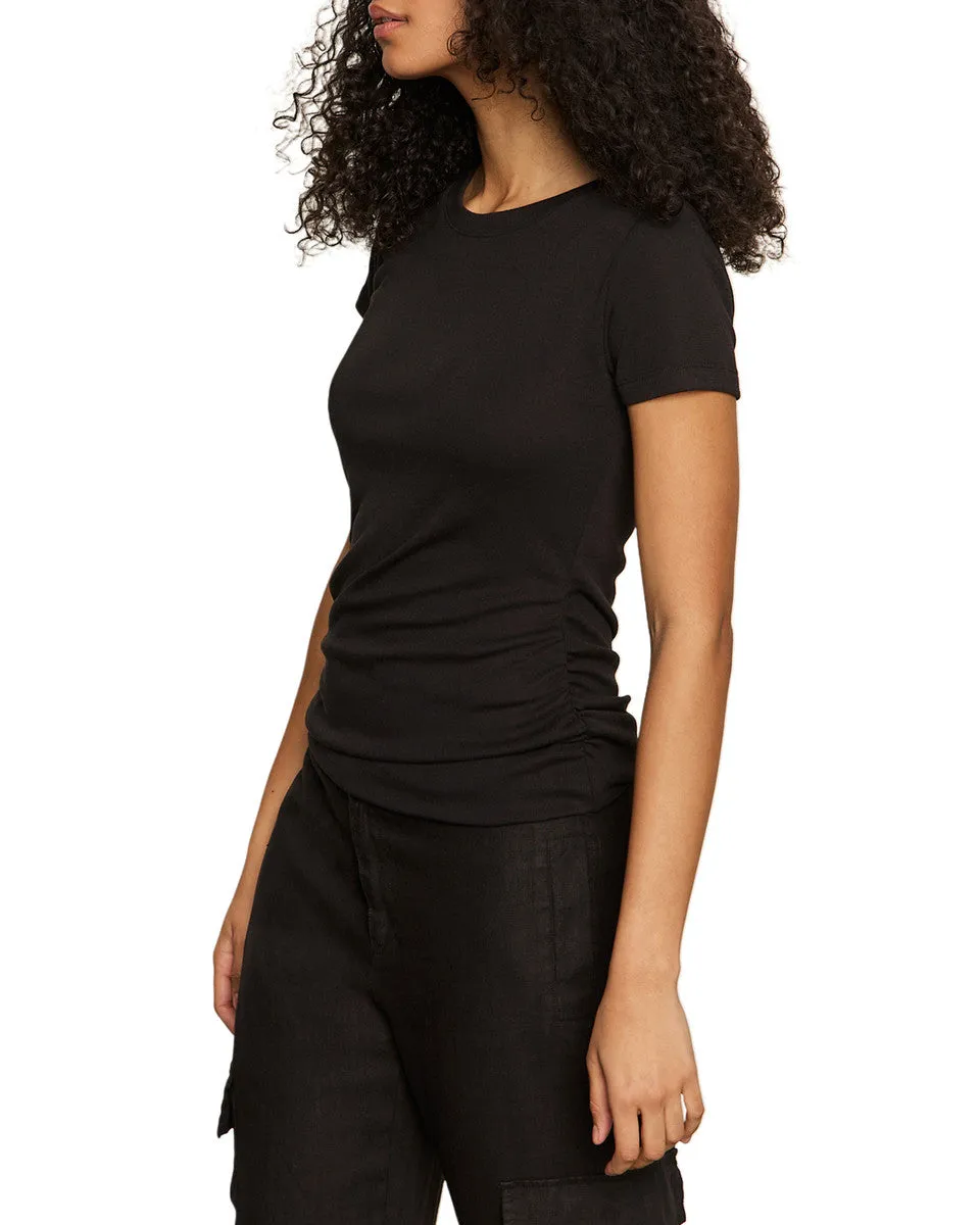 Dressy Twist Tee - Black