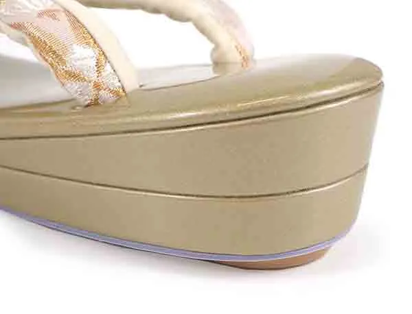 Formal Zori Sandals and Bag Set for TEA ceremony【Light Beige / ONE-SIZE】
